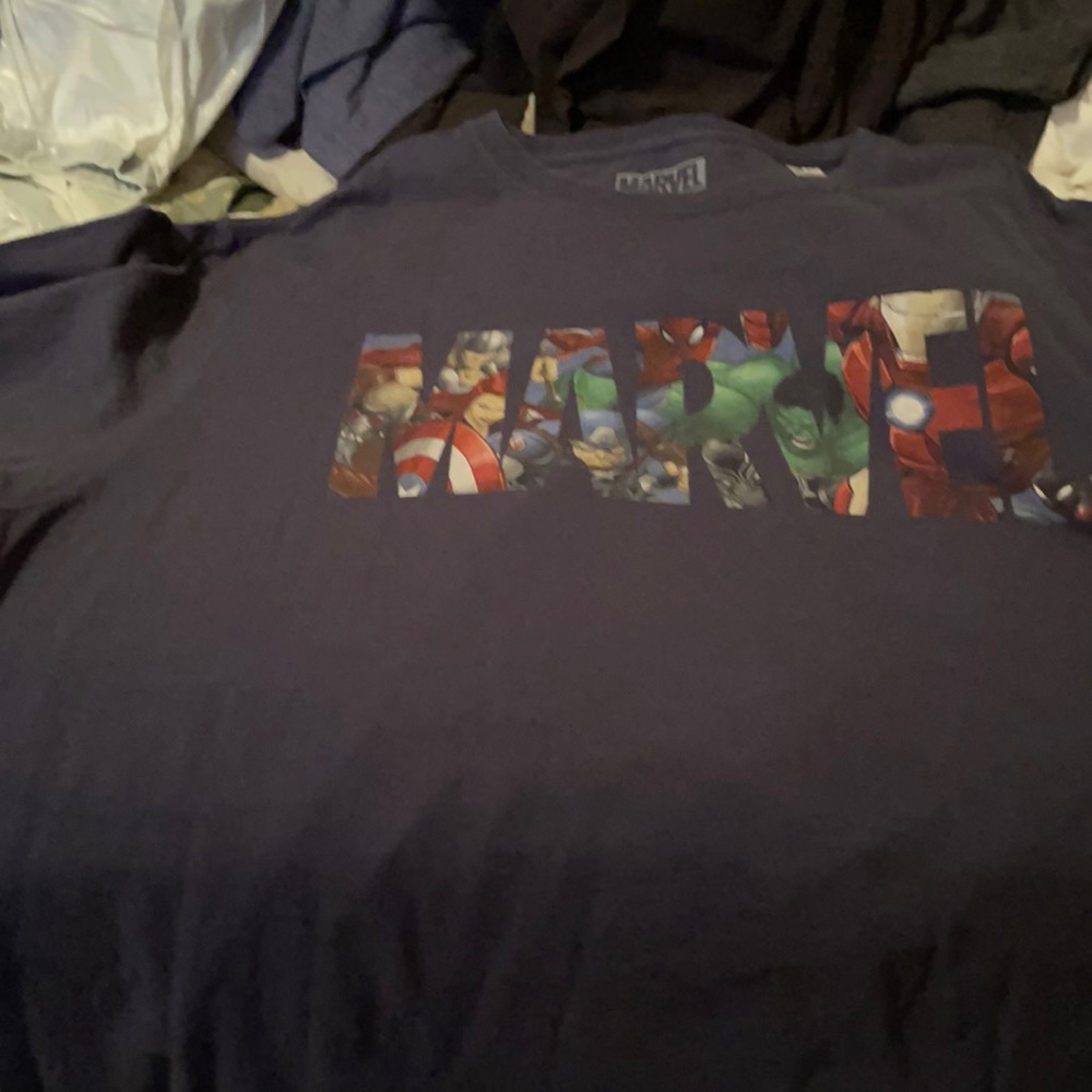 Blue marvel shirt